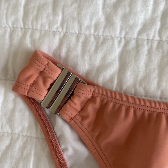 NWT TEA YOU Peachy High Waited Clasp Bikini Bottoms Moderate Coverage Size Large - Picture 2 of 8